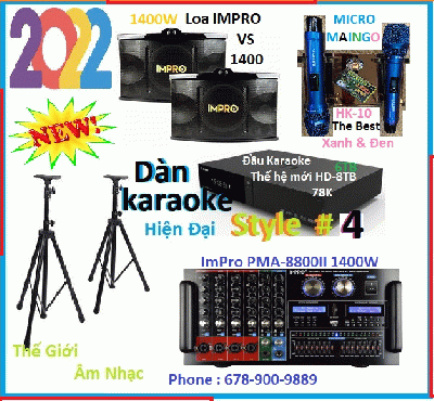 + New 2022 - Dàn karaoke Hiện Đại Style # 4